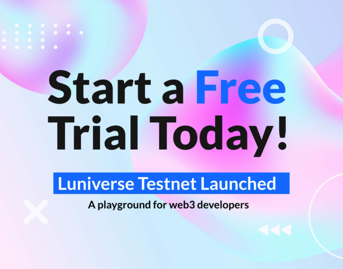 Luniverse testnet_popup